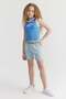 Girl's Square Pocket Denim Shorts - 4