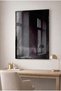 Anthracite and Black Abstract Foggy Night Concept Decorative Tempered Glass Painting Business Home and School Painting