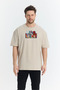 Unisex Oversize Embroidered Chainsaw Man Power Anime Design 100% Cotton T-Shirt