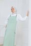 Soft Touch Tesettür Pocketed Gilet Shirt Double Set - 5