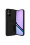 Realme 12 Lite Case Sara Leather Case with Business Card Holder - Black
