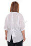 100% Cotton Plus Size Women's Cotton Shirt with Relaxed Fit, Buttoned, and Flared Sleeve Detail - 3