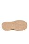 White Beige Lace-Up Women's Sneakers - 5