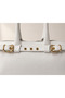 Belt Detailed Faux Leather Shoulder Bag Aura White - 2