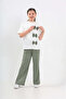 Girl's 3-Piece Bow Decorated Top and Bottom Set 7-12 Years 12669Blt - 3