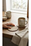 هازيران |   حامل الأكواب |   مفارش أكواب هازيران المزخرفة |   مجموعة من 2 |   بني فاتح - 4