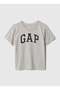 Gap Baby Boy Crew Neck Basic Printed Short Sleeve T-Shirt 1-5 Years Gray