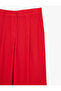 Normal Waist Straight Leg Viscose Wide Leg Trousers with Pockets - 5