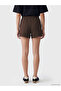 Two Mt Shop Quality Lcw Vision Brown Elastic Waist Soft Touch Women's Shorts - 4