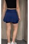 Women's High Waist Diver Fabric Shorts-Skirt - 2