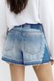 Patchwork denim bermuda - 7