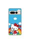 Case compatible with Google Pixel 8 Pro Silicone Gel Tpu Hello Kitty Rainbow Pattern