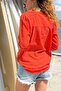Coral Buttoned Collar Washed Embroidered Cotton Woven Blouse 65 50 - 3