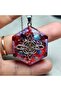 North Star - Triquetra Red Orgonite Pendant - Stainless Steel Chain (Handmade Design Products) - 7