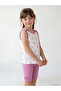 Gencc Quality Bowknot Printed Girls' Undershirt 2-Piece Set - 3