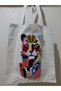 Punch Embroidered Lion Model Linen Bag Cloth Bag Daily Bag - 2