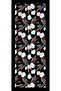 Tulip Pattern Black Soft Cotton Shawl - 2