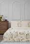 Paisley Wind Fitted Single Pique Set - Beige