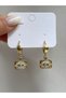 Eyelash Model Earrings with Dangle Earrings - 2