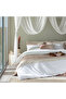 Plum 100% Cotton Extra King Size Duvet Cover Set 260X220 cm White