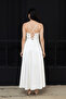 Degaje Collar Satin Midi Dress - Cream - 7