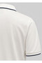 White Color Polo Collar Men's T-Shirt - 4