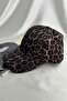 Brown Leopard Pattern Snapback Hat - 3