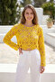 Mix Pattern Lace Embroidered Blouse - 2