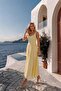 Fisto Strap Long Dress Yellow - 3