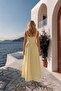 Fisto Strap Long Dress Yellow - 4