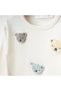 Baby Boy 100% Cotton Animal Embroidered Top and Bottom Set Blue Hospital Release or Gift Baby Set Animal Friends Themed - 4