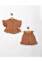 6/24 Month Button Detailed Muslin Fabric Baby Set