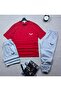 Men Women Unisex Oversize 3-Piece Set T-Shirt Shorts Sweatpants Combination Wing Printed Oversized