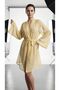 Pastel Yellow Transparent Women's Kimono Beach Wear - 2