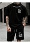 Men's Oversize T-Shirt Shorts Set 100% Cotton Comfortable Fit
