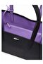 Women's Double sided Two tone Large Capacity Handbag, Fashionable Multi functional Black and Purple - 4