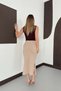 Norawess Women's Slim Fit Soft Flexible Fabric Wide Ribbed Elegant Skirt - 6