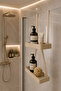 Shower Cabin Hanging Organizer Shelf – 2-Tier Bathroom Shampoo Holder Organizer, Can Be Installed Without Drilling |   Modern and Stylish Design