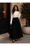 Women's Poplin Waist-Tie Long Tunic Flawed Skirt - 4