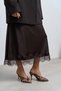 Judith Brown Satin Open Toe Detailed Caged Women's Heeled Slippers
