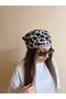 Women's Geometric and Leopard Patterned Scarf Bandana - Gift - 4