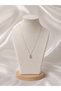 Liora Minimal Baguette Stone Elegant Steel Necklace (Silver Color) - 2