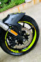 Neon Yellow Wheel Rim Stripe Sticker Set for Voge Motor Group (16 Pieces) - 2
