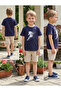Boy's T-Shirt with Horse Illustration Print