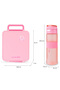 Jumbo Bento Lunch Box w/ Tritan Water Bottle 850ml – Pink - 8