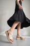 Krb H40 Beige Elastic Women's Sandals Shoes - 4