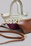 Siena Mini Women's Bag - Handmade Straw Textured Shoulder and Hand Bag with Leather Pouch - 3