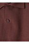 Burgundy Standard Fit Linen-Look Men's Shirt by Güli̇s Gi̇yi̇m - 3