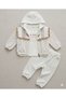 Waffle Textured 3-Piece Baby Girl Seasonal Set - 100% Cotton
