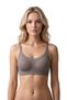 Seamless Bra - Oatmeal |   Laser Cut Underwire-Free Textured Tulle Detailed Women's Bra 3-Pack - 4